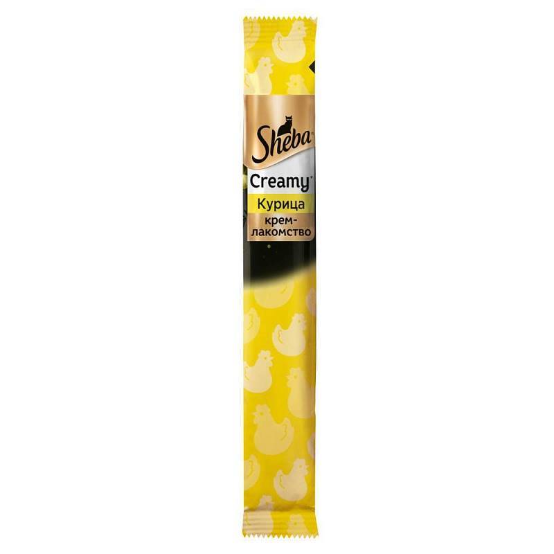 ПР0051765 Лакомство для кошек крем-лакомство курица 12г SHEBA 