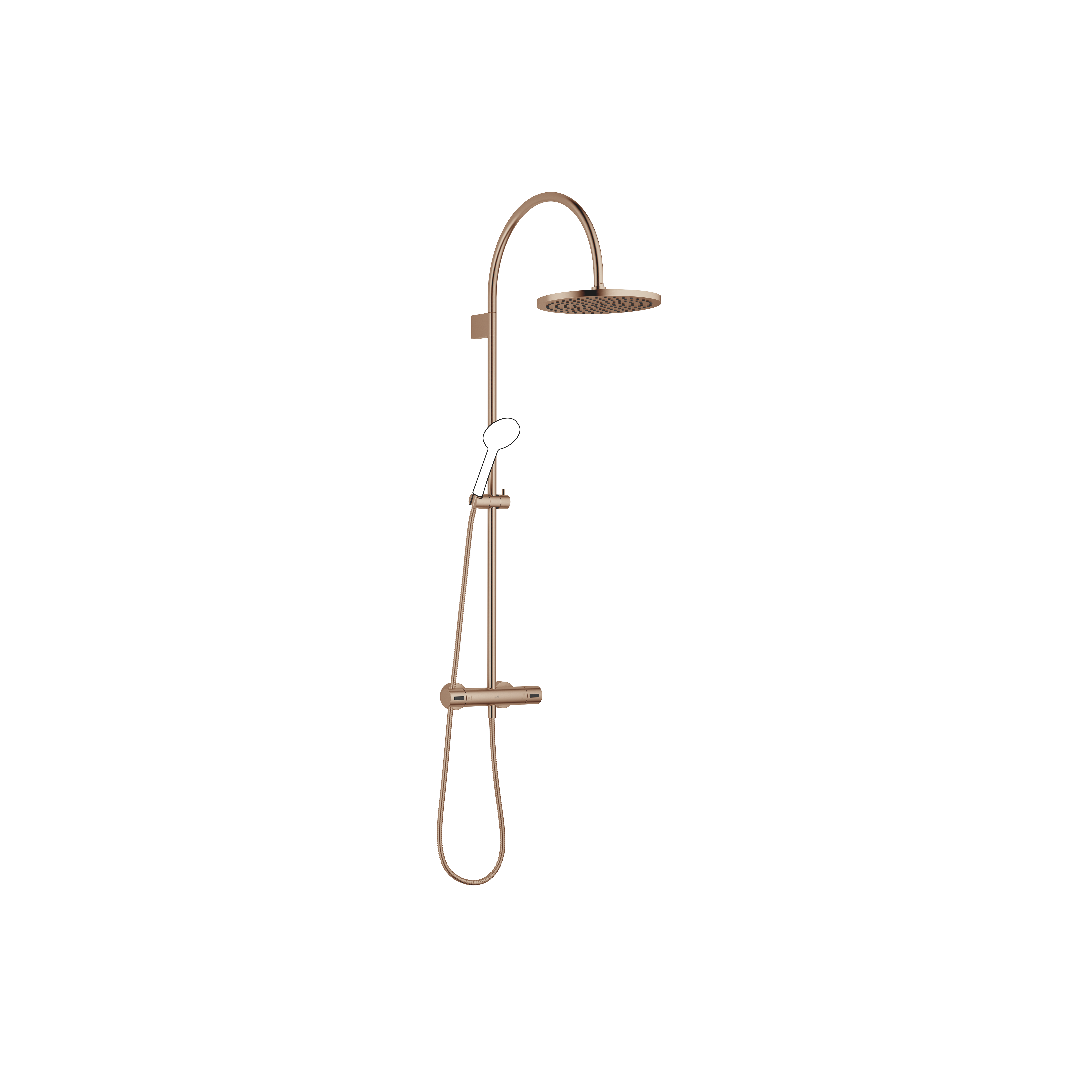 Showerpipe с термостатом для душа без ручного душа - матовая бронза DornBracht 34462892-42