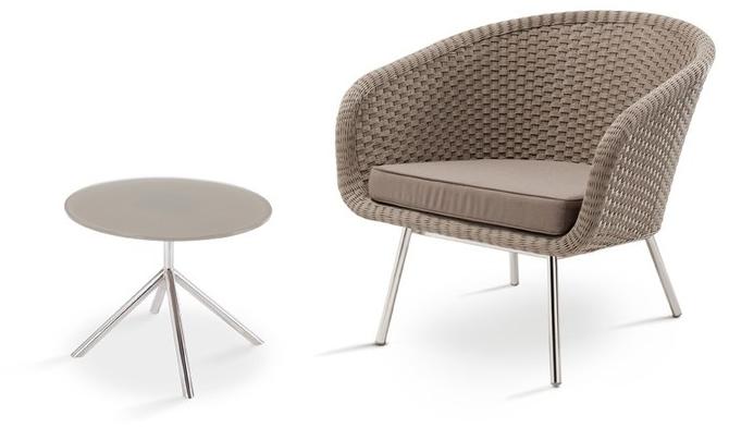 FueraDentro Круглый стеклянный садовый столик Shell Ssd50 - Вид №1