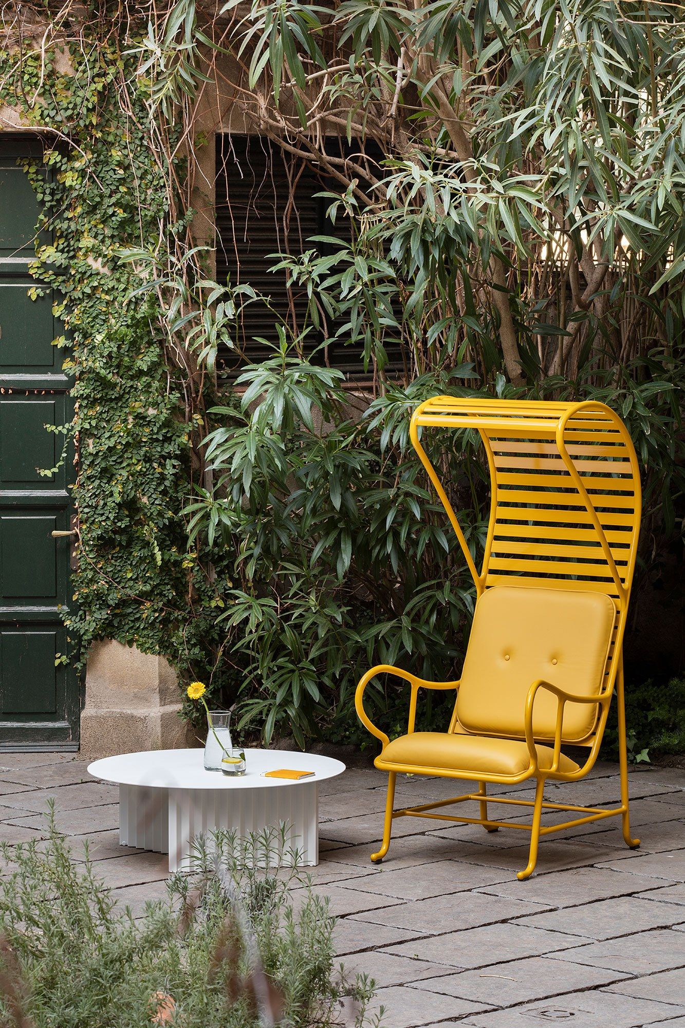 Стальной круглый низкий журнальный столик RS Barcelona Plec ARCH-00038257 - Вид №11