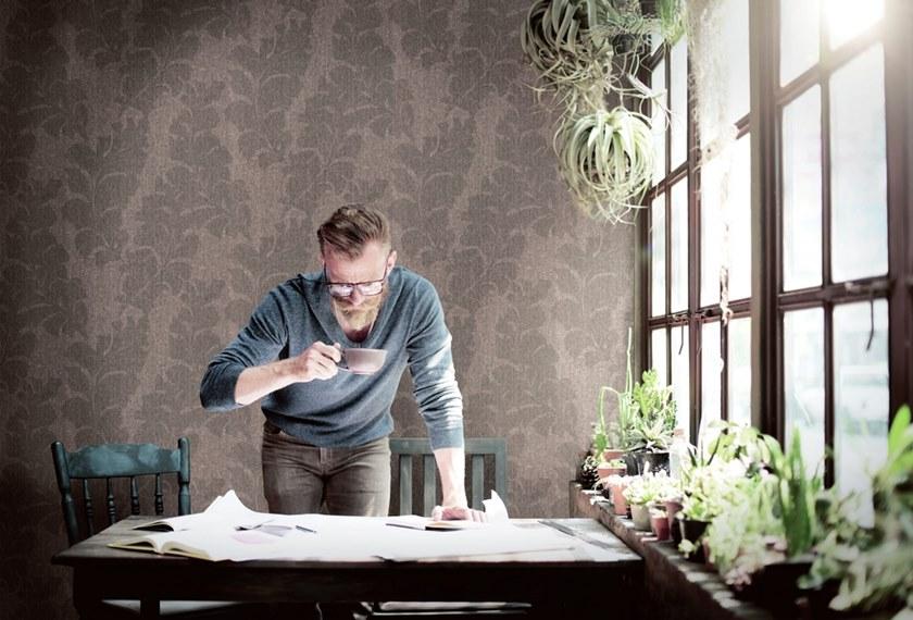 NANNI GIANCARLO & C. Виниловые обои с цветочными мотивами Carte da parati sun-id-1416547 - Вид №2