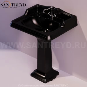 AR824NERO Подвесная раковина настенная прямоугольная Simas Arcade черная