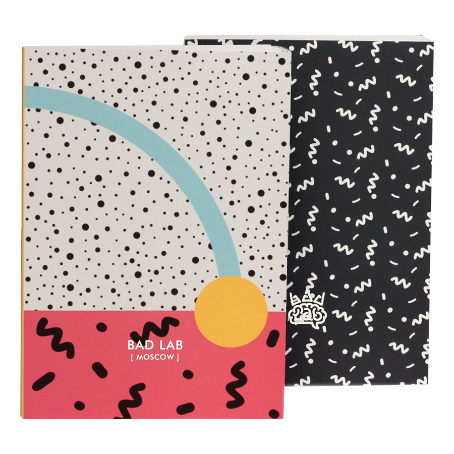 0210 Блокнот а5 memphis - sunset BadLab 