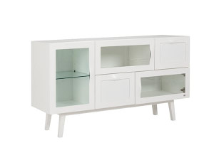 Березовый шкаф с распашными дверями