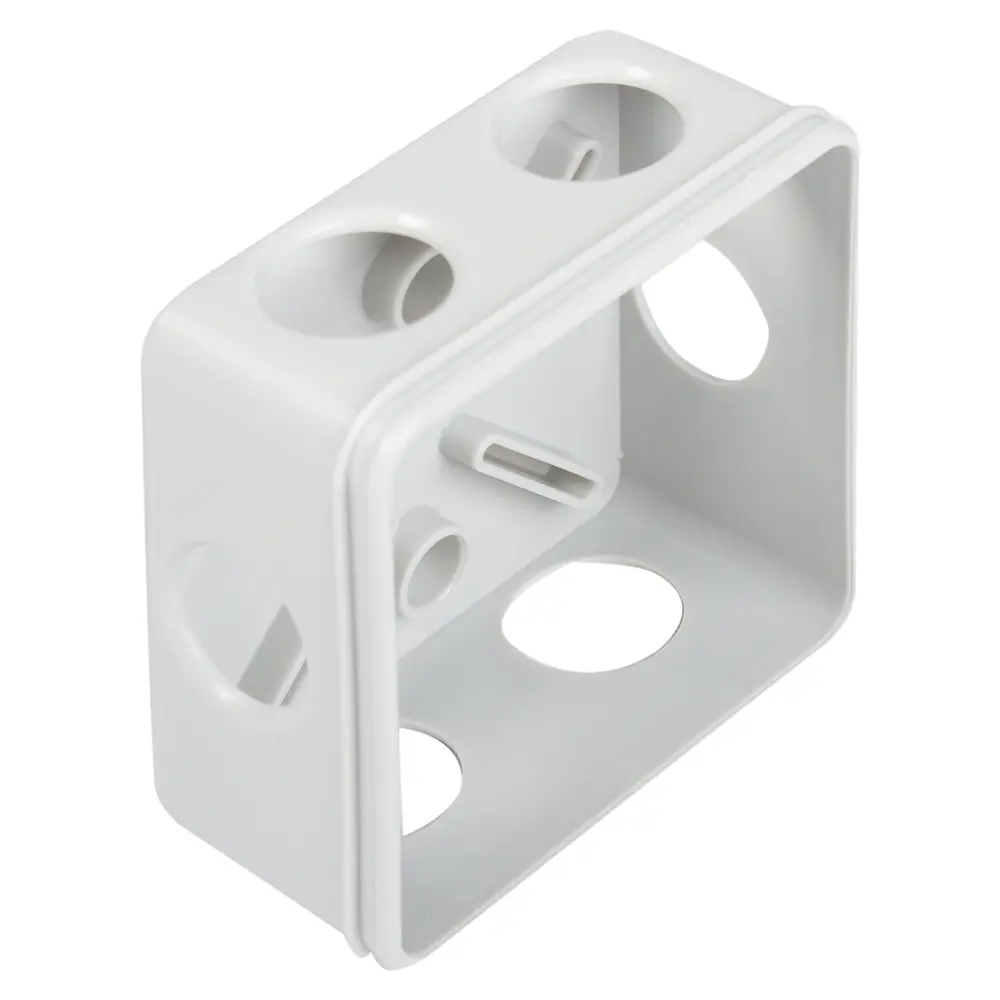 Распределительная коробка открытая Экопласт 85×85×40 мм 6 вводов IP44 цвет серый STLM-2104085 - Вид №1