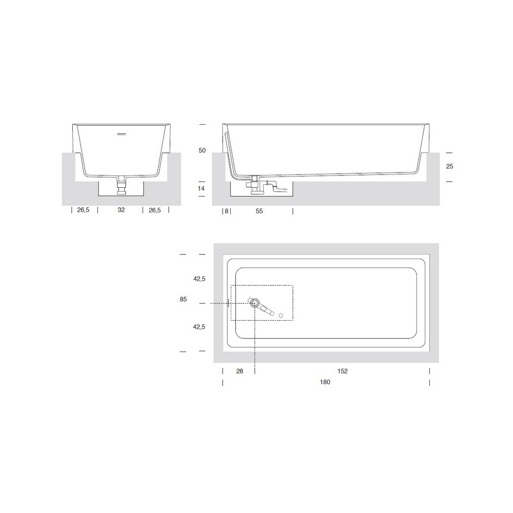 Ванна / Kubik SKA MILLDUE sun-id-373614 - Вид №2