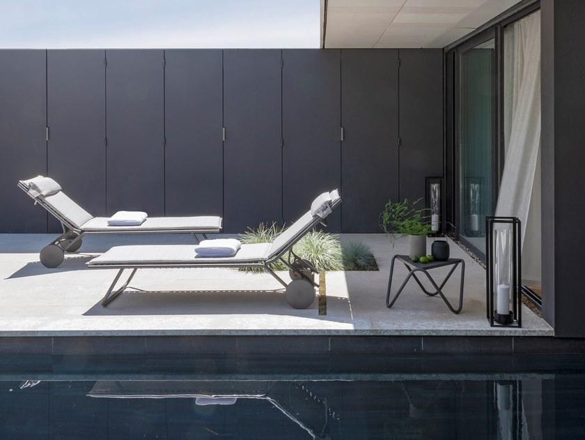 Lafuma Mobilier Садовый столик из стали треугольной формы Gordes Lfm1949 - Вид №1