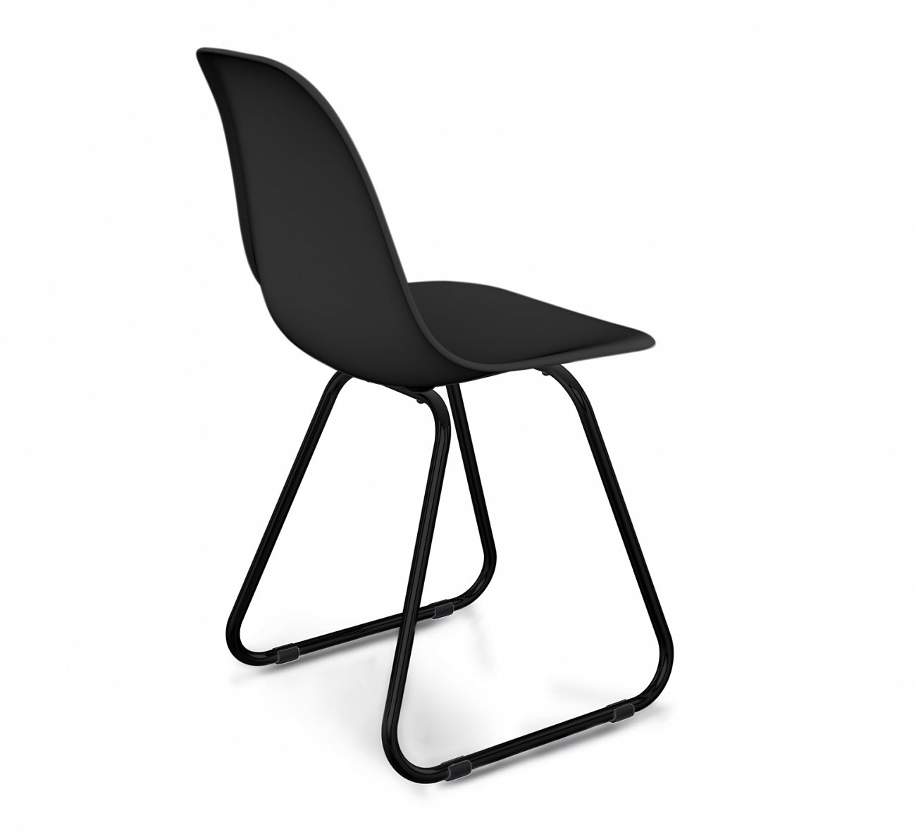 Стул DSR черный S38 (eames style) SHEFFILTON ДИЗАЙНЕРСКИЕ, EAMES STYLE 015598 Черный  - Вид №1