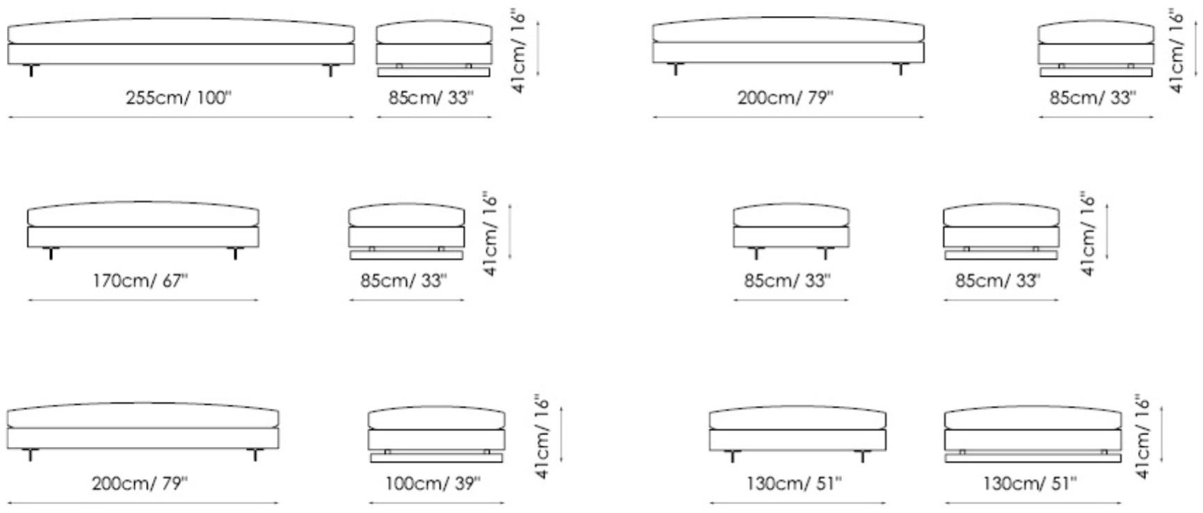 Bonaldo Мягкий угловой диван со съемным чехлом из ткани sun-id-1410592 - Вид №4