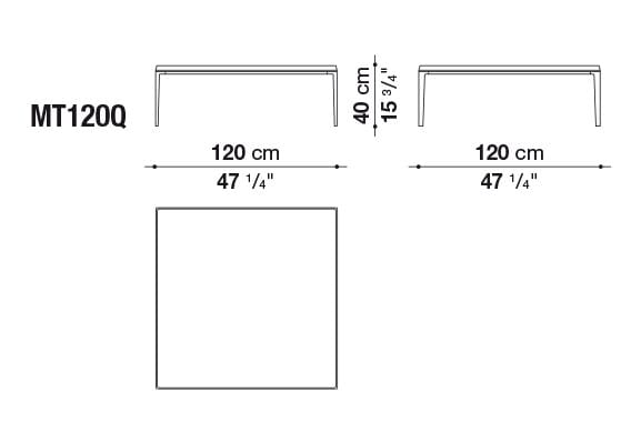 Прямоугольный журнальный столик из массива дерева B&B Italia Michel ARCH-00038374 - Вид №7
