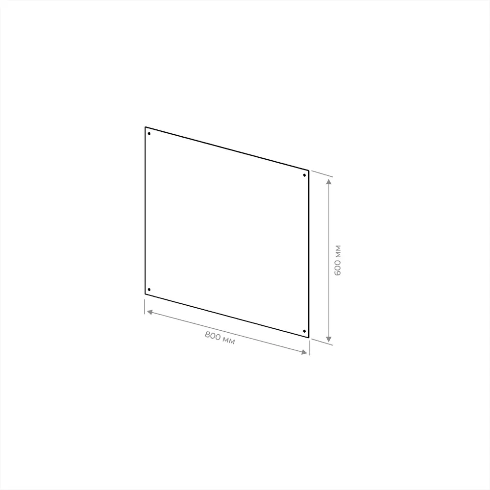 Стеновая панель Ферро 80x0.15x60 см металл цвет черный 86219820 STLM-2124149 Santreyd  - Вид №3