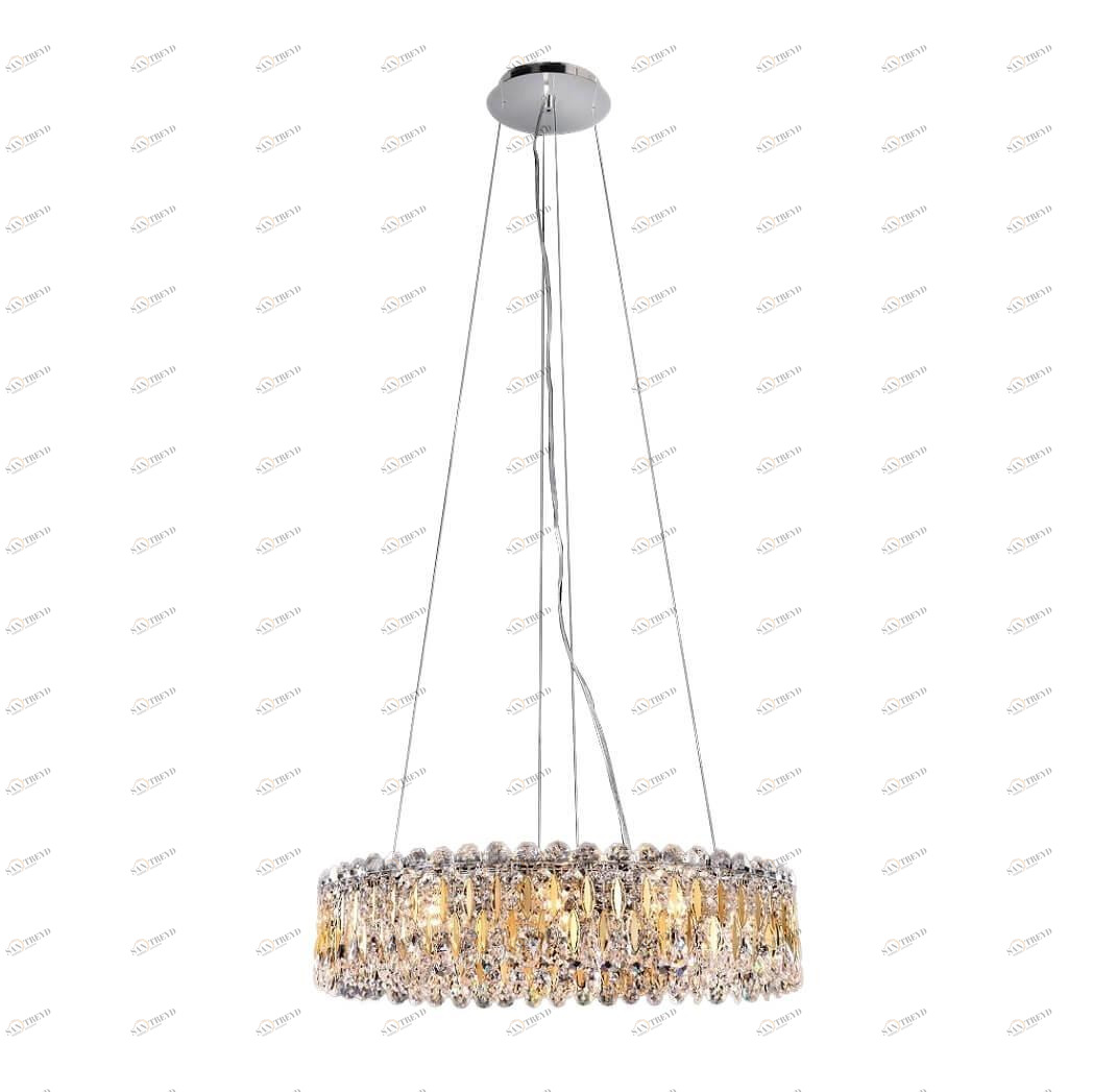 Подвесная люстра Crystal Lux Lirica SP10 D610 Chrome CRYSTAL LUX ДИЗАЙНЕРСКИЕ, LIRICA 138885 Золотой 