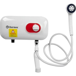 Проточный водонагреватель электрический Thermex Lanza 5.5 кВт белый с душевой лейкой и краном
