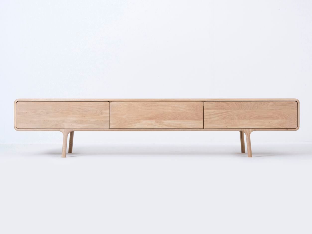 Низкий дубовый ТВ-шкаф с ящиками Gazzda Фавн ARCH-00041114 - Вид №15