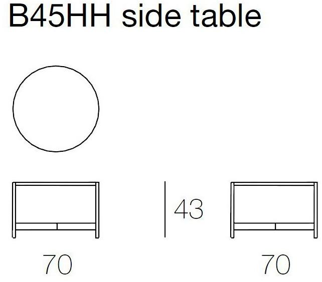 Paola Lenti Низкий круглый садовый столик accoya® Heron sun-id-1400091 - Вид №4