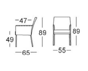 Мягкий стул с подлокотниками Rolf Benz Rolf Benz 651 ARCH-00092324 - Вид №1