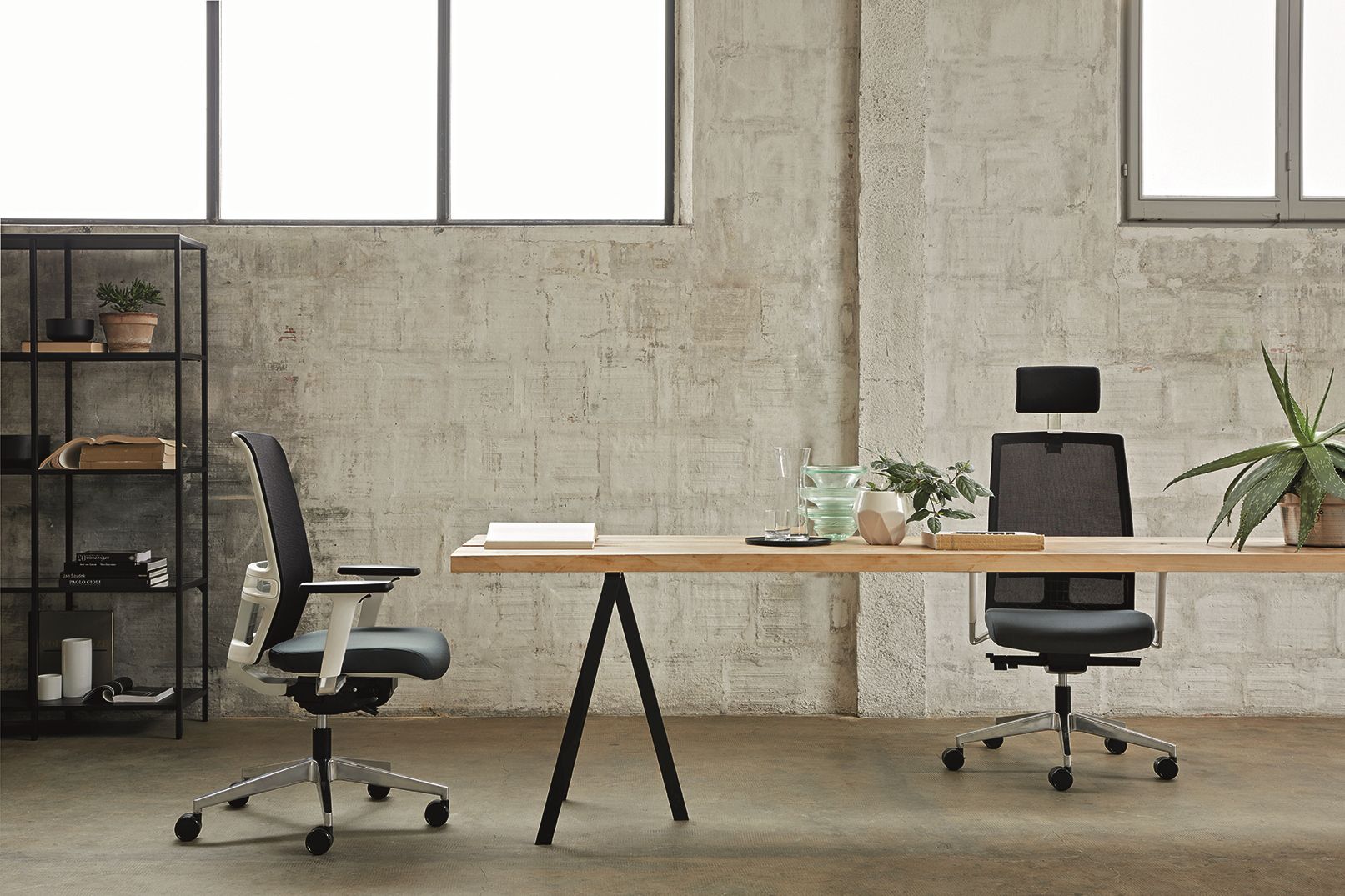 Поворотный операционный офисный стул с подлокотниками Nahu Omnia White ARCH-00088200 - Вид №4