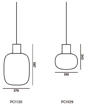 BROKIS Подвесной светильник из дутого стекла Awa Pc1130-29 - Вид №7