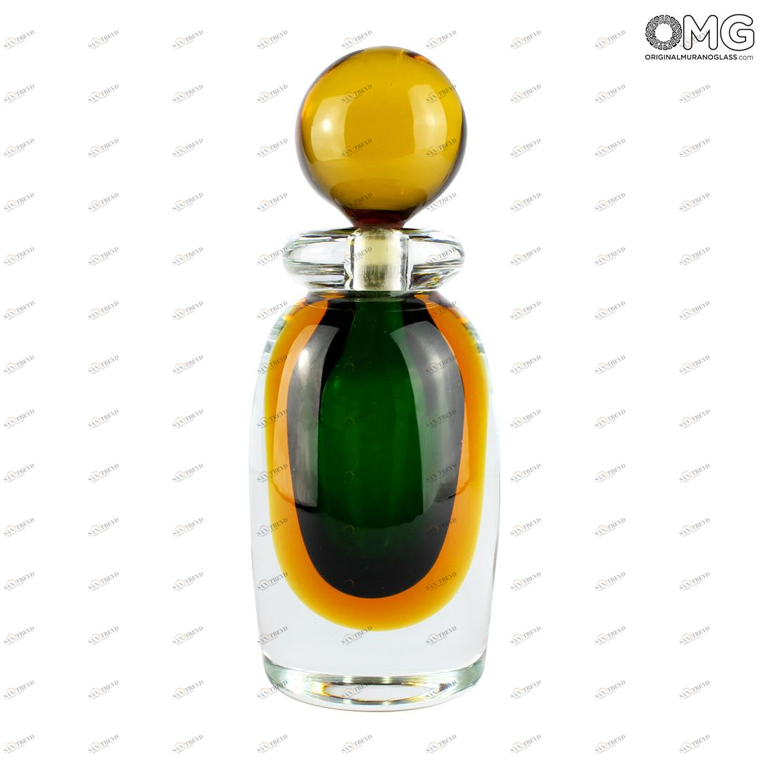 3095 ORIGINALMURANOGLASS Флакон Сакка Сэссола - соммерсо - Original Murano Glass OMG 7 см 