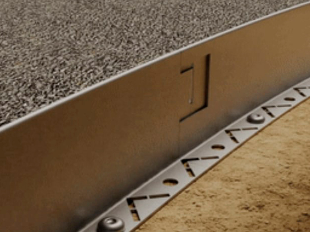 Металлический бордюр Т-образный 120*15,5*2,16 ГеоПластБорд GPBST-18 - Вид №3