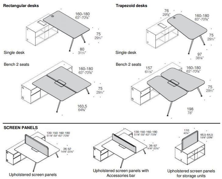 ESTEL GROUP Несколько рабочих станций со встроенной полкой sun-id-1499039 - Вид №9