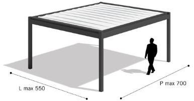 PRATIC F.lli ORIOLI Пристенная пергола из алюминия Pergole sun-id-1383972 - Вид №5