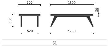 profim Прямоугольный деревянный журнальный столик October sun-id-1481752 - Вид №2