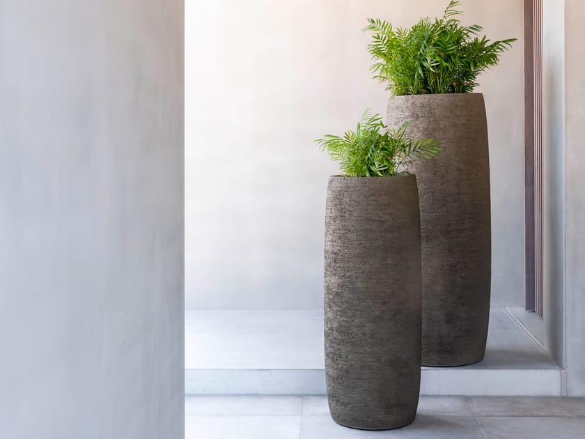 Высокий садовый горшок из армированного стекловолокном полиэстера (PRFV) Jardinico TERRA ARCH-00089778