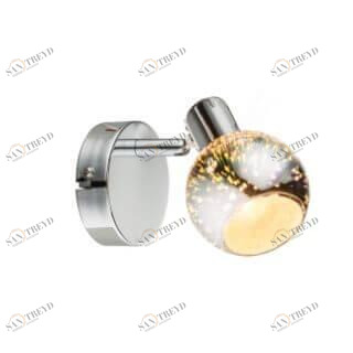 Спот настенный с металлическим плафоном хром Koby 54845-1 GLOBO KOBY 00-3925154 Хром Ceramica Globo 