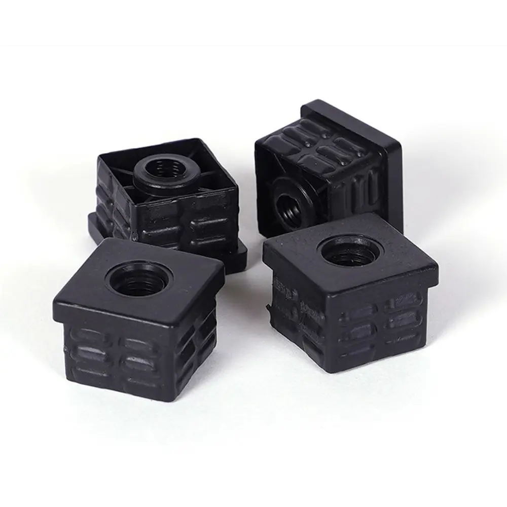 Подпятник для пластиковых ножек 25 мм резьба М10 пластик 4 предмета цвет черный LARVIJ STLM-2041384 - Вид №1