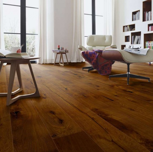 Паркетная доска Meister PD 400 Cottage Дымчатый 8304 Дуб Рустик с брашью (Текстурированная) 2200х180 мм 2300200020 - Вид №3