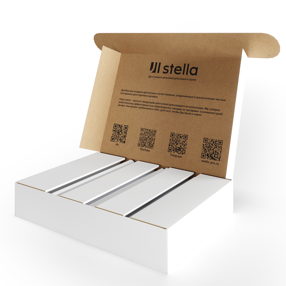 Sampleboх Напольный плинтус МДФ Stella №7 STSR-1299 - Вид №2