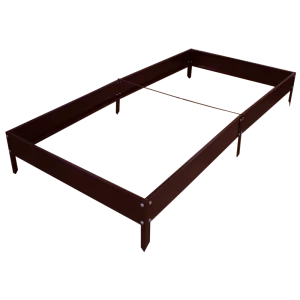 Грядка оцинкованная 100x200 см цвет коричневый 85096869 STLM-2043446