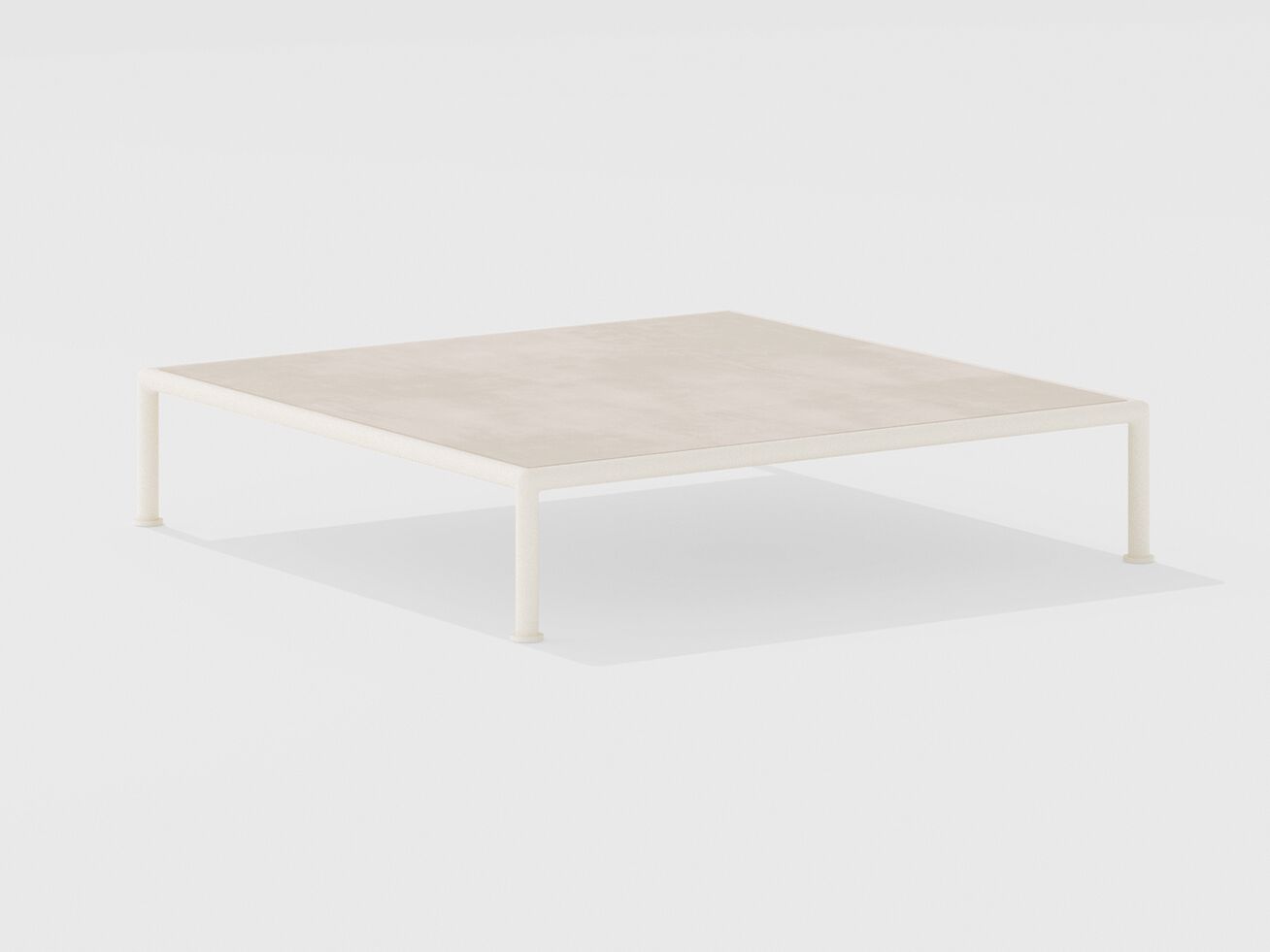 Низкий квадратный садовый столик из керамогранита FAST Roè ARCH-00071635 - Вид №1