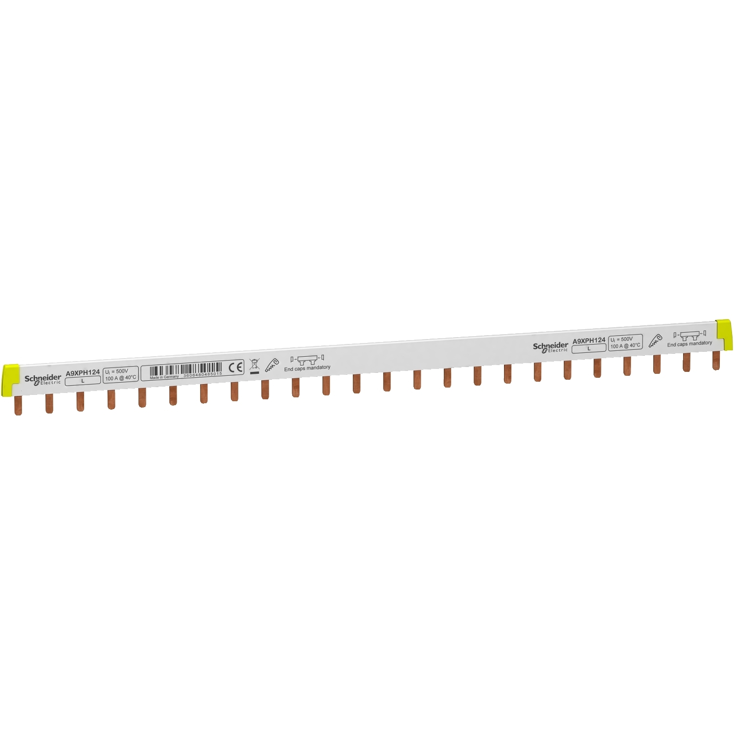 A9XPH124 ШИНКА ГРЕБЕНЧАТАЯ 1П (L1…) 24 МОД.18ММ 100А РАЗРЕЗАЕМАЯ Schneider Electric Acti 9 