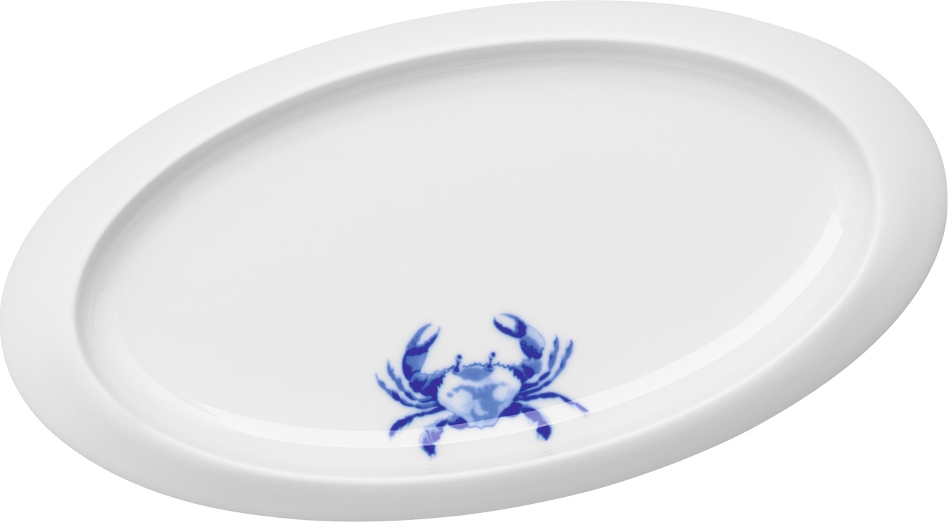 10580064 Hering Berlin Блюдо овальное Hering Berlin "Краб" "Океан"  33,5см Фарфор 