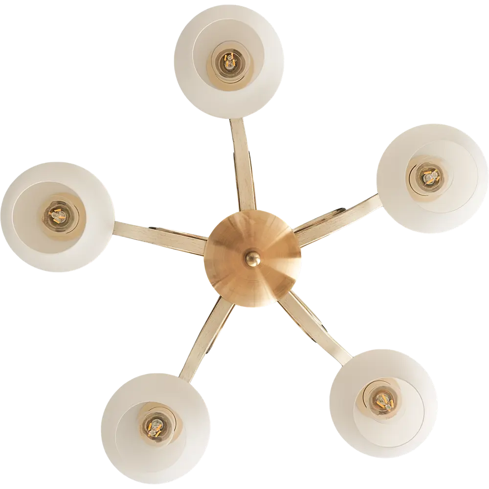 Люстра 5255-5 Porto 5хЕ14х40 Вт цвет бежевый LAMPLANDIA STLM-2099728 - Вид №1