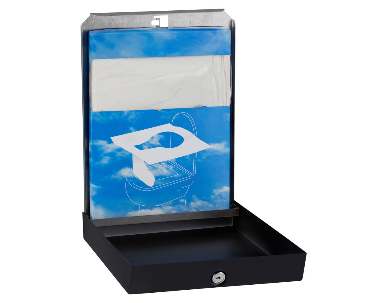 GSC001 Держатель сиденья для унитаза STELLA BLACK LINE, черный Merida  - Вид №3