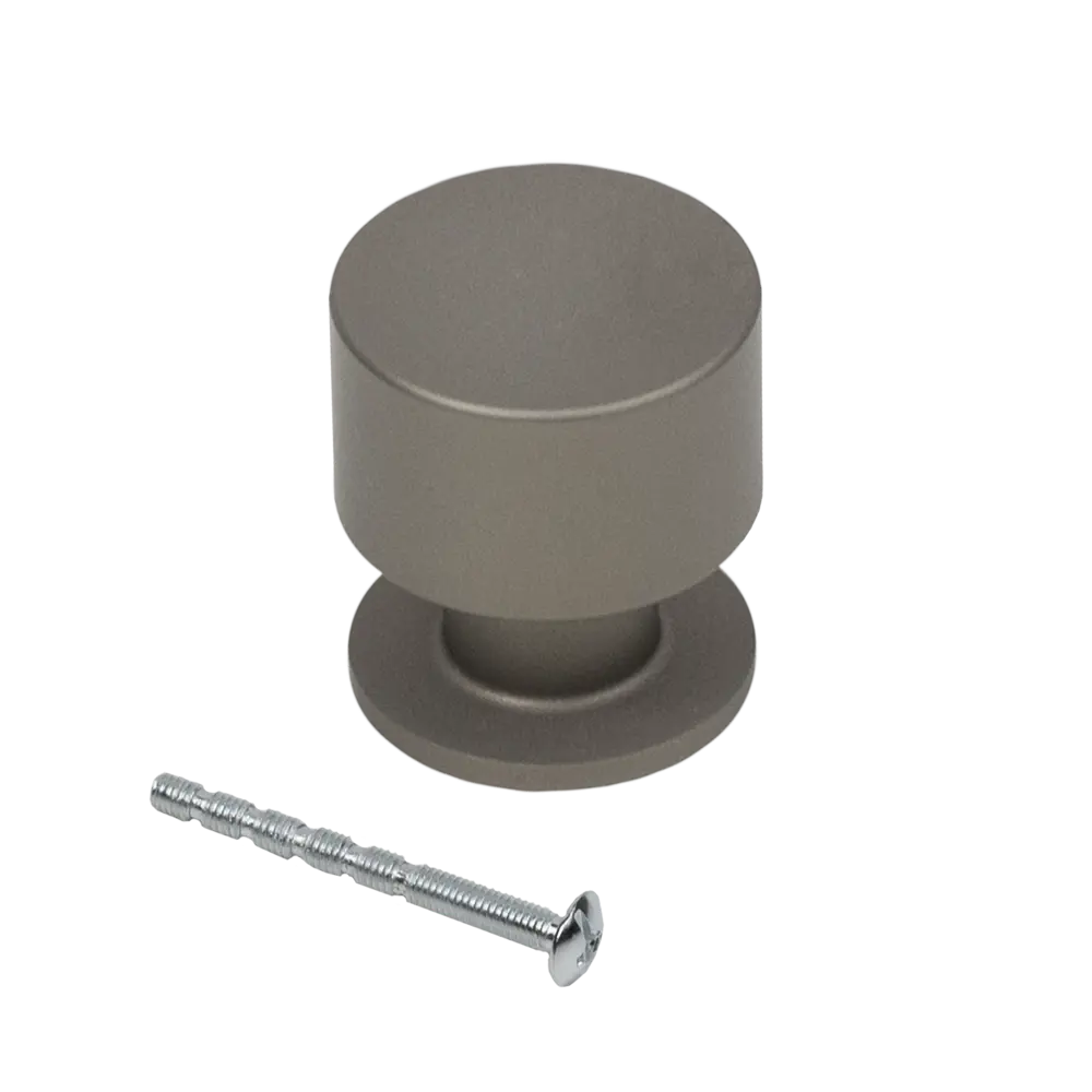 Мебельная ручка-кнопка AKS Лион в стиле никель 88909448 STLM-1531587 - Вид №3