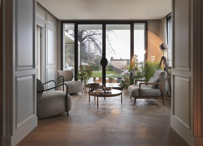 SELVA Мягкое кожаное кресло с подлокотниками  1172  - Вид №5