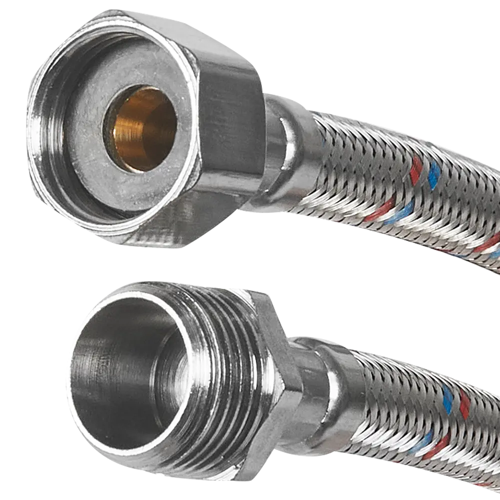 Гибкая подводка для воды Aquabeam 1/2"x1/2" гайка - штуцер 40 см STLM-2074223 - Вид №1