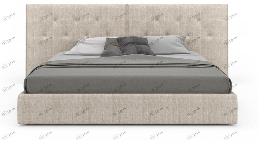 Huppé Двуспальная кровать из ткани с тафтинговым изголовьем Encore 3949u / 3953u HUPPE