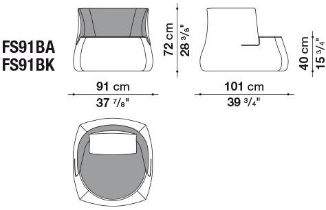 B&B Italia Кресло с мягкой обивкой Fat sofa sun-id-1448942 - Вид №7
