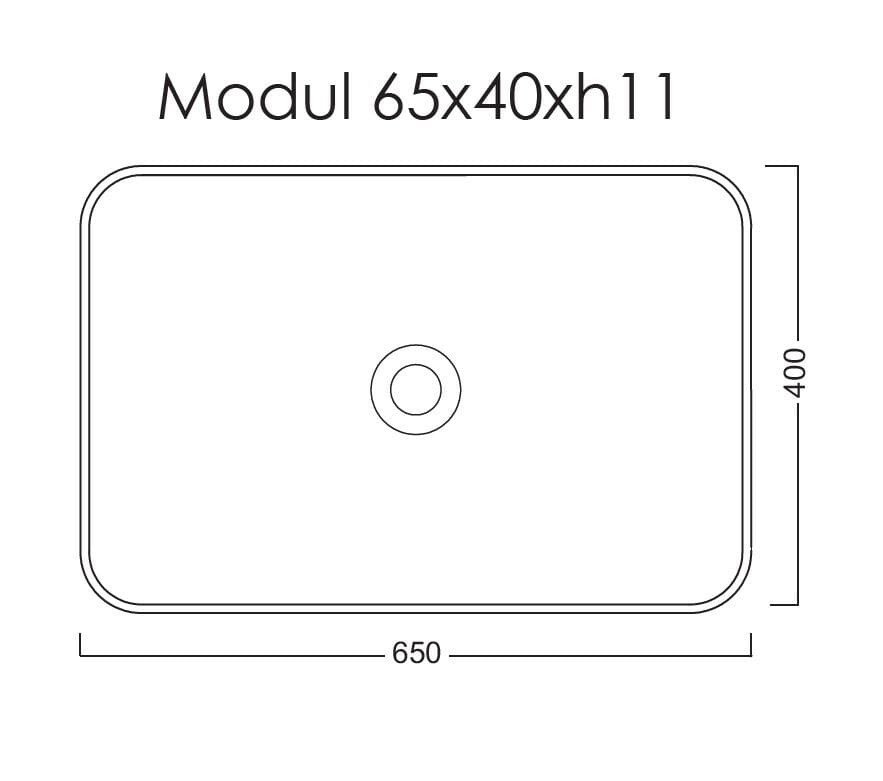 Керамическая столешница прямоугольная раковина BLEU PROVENCE умывальники ARCH-00128228 - Вид №2