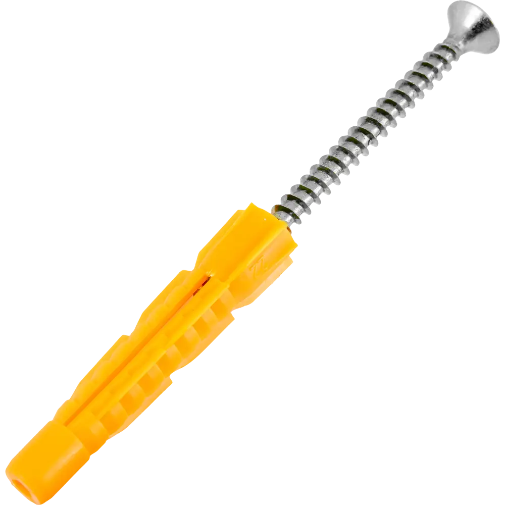 Дюбель универсальный с саморезом Ш6х80 мм полипропилен 6 шт НЕВСКИЙ КРЕПЕЖ STLM-2200628 - Вид №1