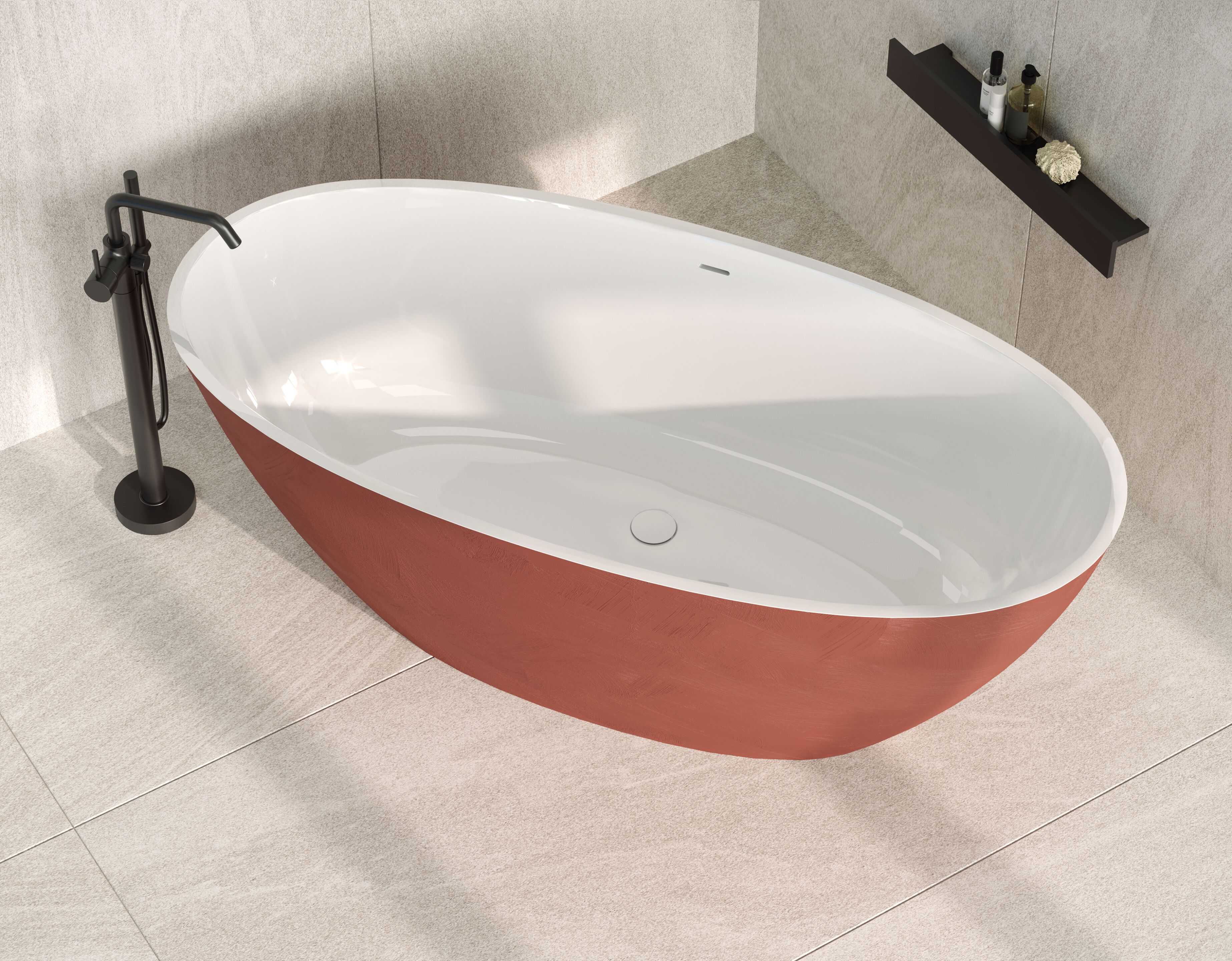 Овальная ванна в центре комнаты Novellini Sand ARCH-00109605 - Вид №2