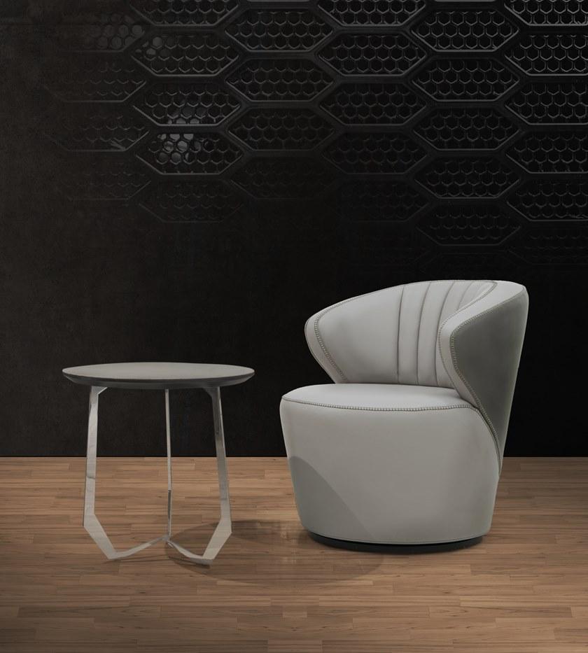 Tonino Lamborghini Casa Поворотное кожаное кресло Ronda sun-id-1371317 - Вид №1