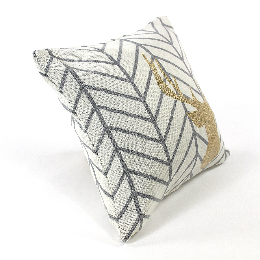 en_ny0059 Подушка с рисунком golden deer, 45х45 см EnjoyMe  - Вид №1