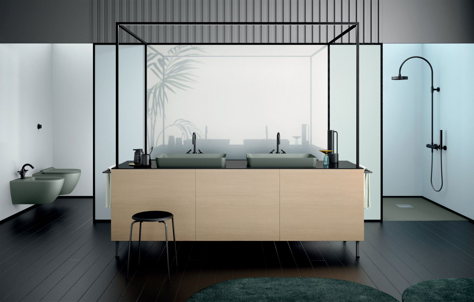 883711 Встроенная раковина под столешницу овальная GSI ceramica Pura - Вид №4