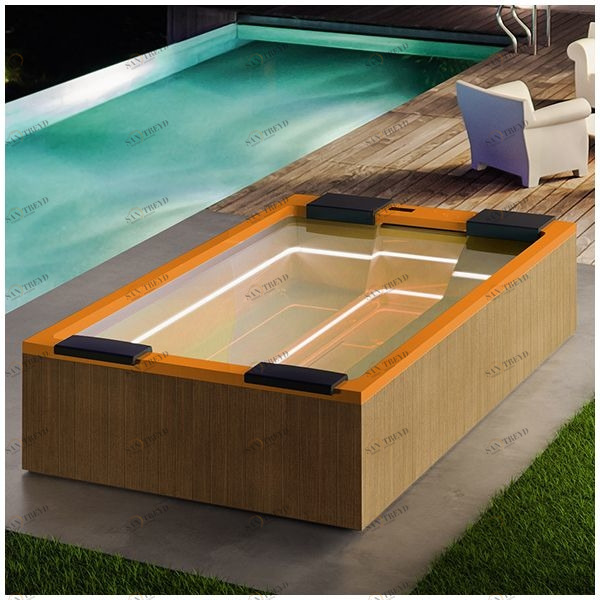 Бассейн Gruppo Treesse Maya Plus-V232I-PL-O прямоугольный встроенный оранжевый PLUSV232IPLO